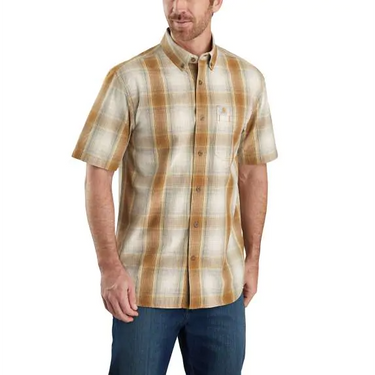 Carhartt Men's Relaxed Fit Lightweight Plaid Shirt