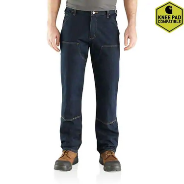 Carhartt Relaxed Straight Rugged Flex® Double-Front Denim Dungaree