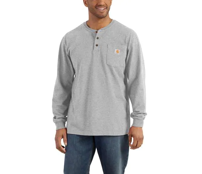 Load image into Gallery viewer, Carhartt K128 - Long Sleeve Henley T-Shirt
