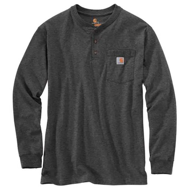 Carhartt Loose Fit Heavyweight Long-Sleeve Pocket Henley T-Shirt