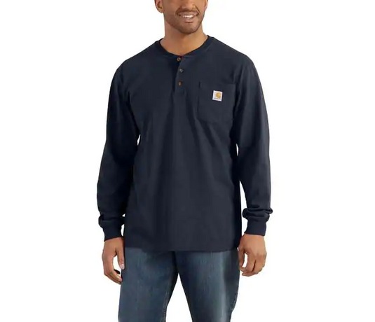 Carhartt K128 - Long Sleeve Henley T-Shirt