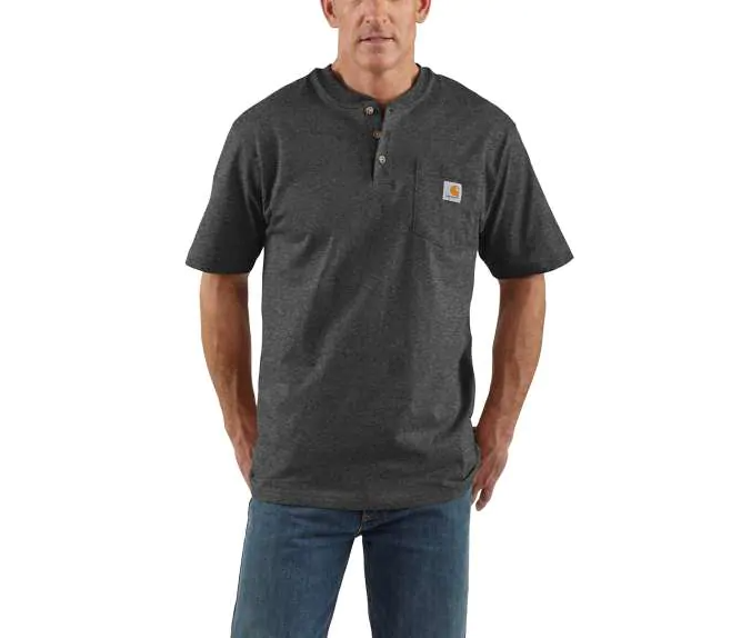 Carhartt K84 - Short Sleeve Workwear Henley T-Shirt