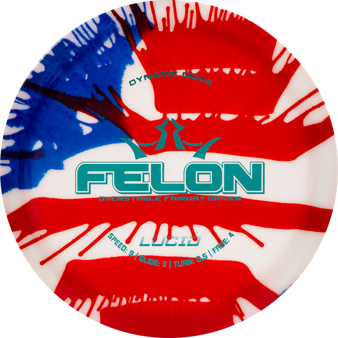 Dynamic Discs MyDye Lucid Felon American Flag