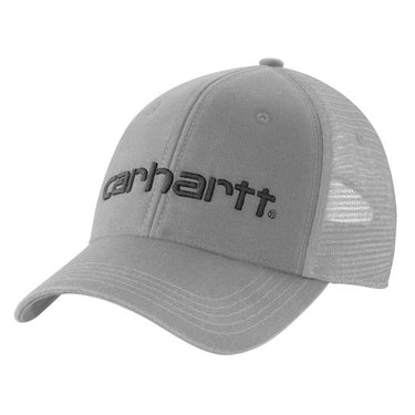 Carhartt Canvas Mesh-Back Logo Graphic Cap (Asphalt/Black)