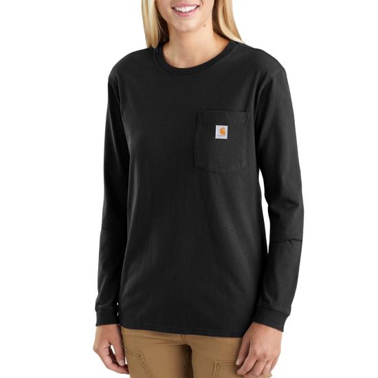 Carhartt Women's Clarksburg Graphic Sleeve Pullover Sweatshirt - Medium - Black