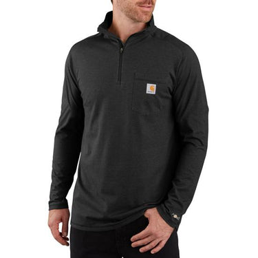 Carhartt Force® Relaxed Fit Midweight Long-Sleeve Quarter-Zip Mock-Neck T-Shirt