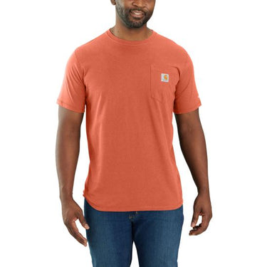 Carhartt Force® Relaxed Fit Short-Sleeve Pocket T-Shirt (Desert Orange Heather) Size LT
