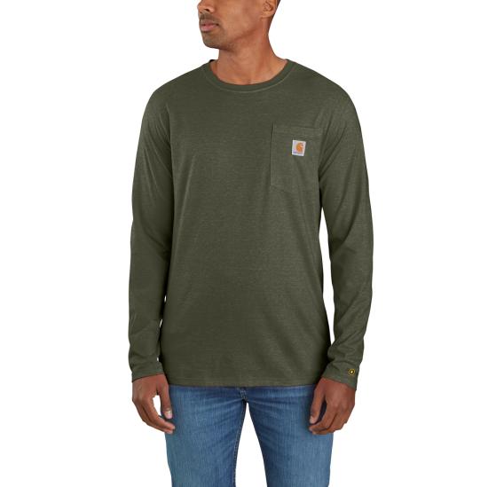 Carhartt 104617 - Force® Relaxed Fit Midweight Long Sleeve Pocket T-Shirt Medium