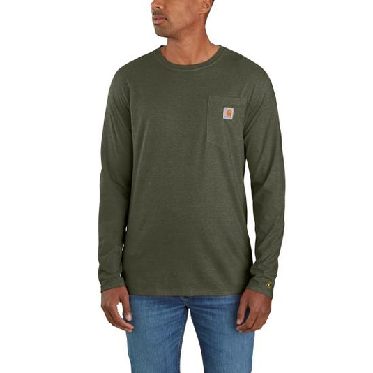 Carhartt 104617 - Force® Relaxed Fit Midweight Long Sleeve Pocket T-Shirt Medium