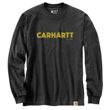 Carhartt Men's Heavyweight Logo Graphic T-Shirt (Carbon Heather) Size 3XL