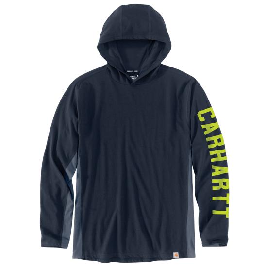 Carhartt 105481 - Force Relaxed Fit Midweight Long-Sleeve Logo Graphic Hooded T-Shirt 2X Tall