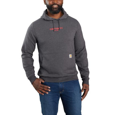 Carhartt Men's Force® Relaxed Fit Lightweight Graphic Hoodie (Carbon Heather) Size XLT