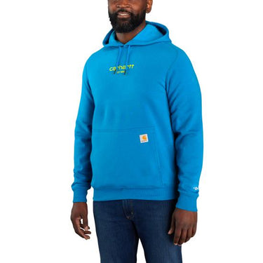 Carhartt Relaxed Fit Lightweight Logo Graphic Sweatshirt (Marine Blue) Size M