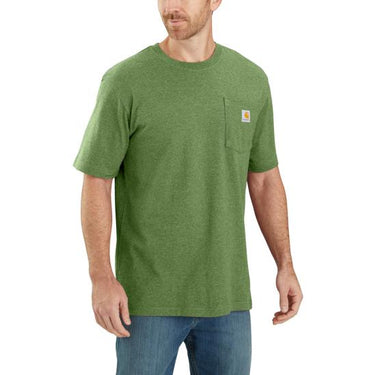 Carhartt Loose Fit Heavyweight Short-Sleeve Pocket T-Shirt (Arborvitae Heather) Size S