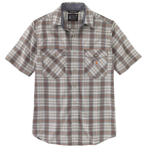 Load image into Gallery viewer, Carhartt 105198 - Relaxed Fit Lightweight Snap Front Short Sleeve Plaid Shirt
