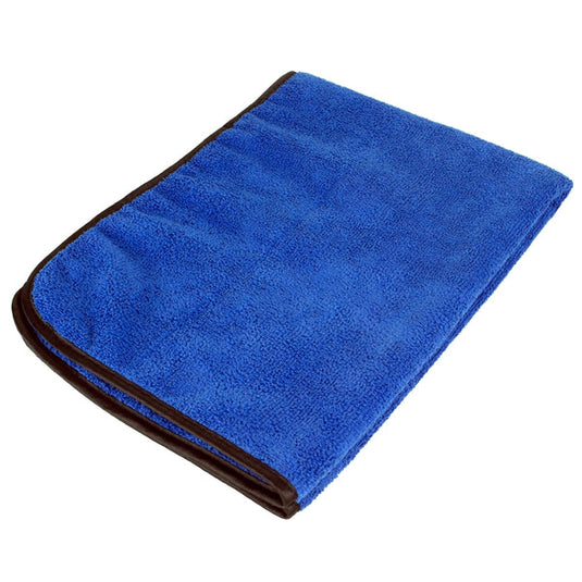 Peak Cotton/Polyester Blue Microfiber Drying Towel 0.5 Thick x 24 L x 16 W in