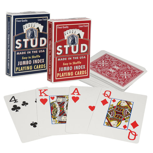 Jumbo Stud Playing Cards