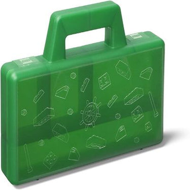 LEGO® Sorting Box to-Go Travel Case with Organizing Dividers Green