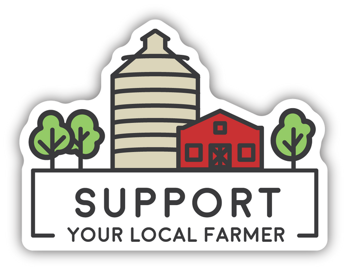 SUPPORT..BARN&SILO LG STICKER