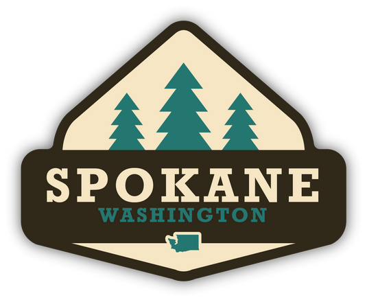 SPOKANE TREES LARGE STICKER