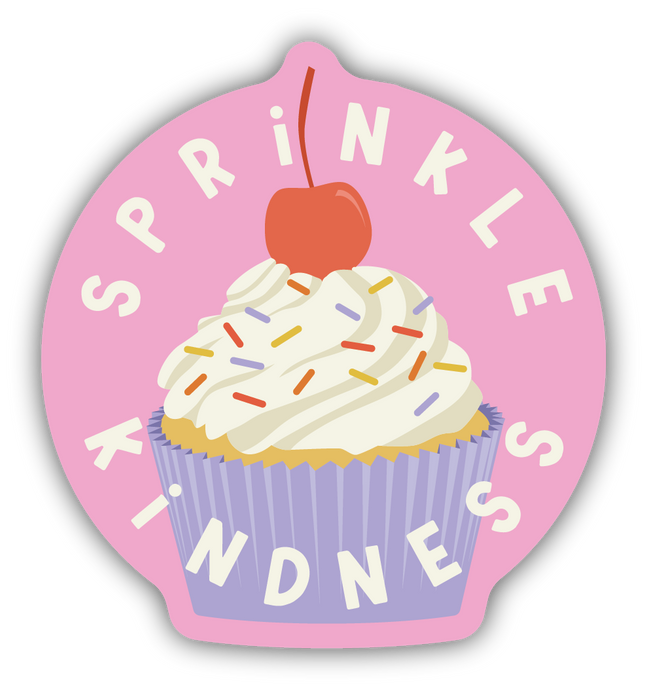 SPRINKLE KINDNESS CUPCAKE STICK