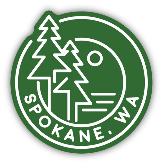 SPOKANE TREES LARGE STICKER