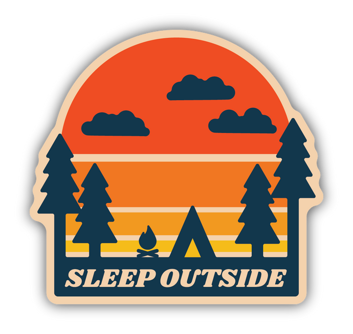 SLEEP OUTSIDE STICKER