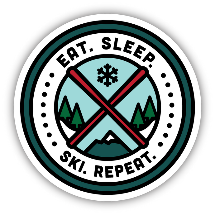 SKI PATCH LARGE STICKER