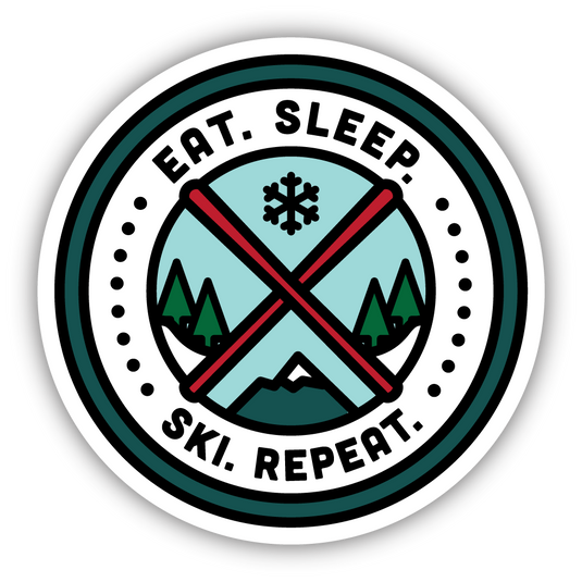 SKI PATCH LARGE STICKER