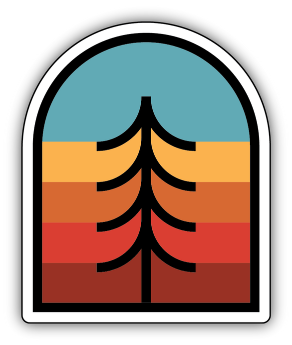 TREE CREST LARGE STICKER