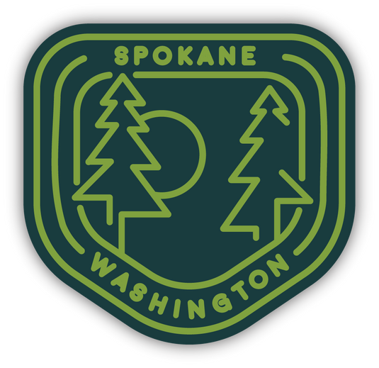 SPOKANE TREES LG STICKER