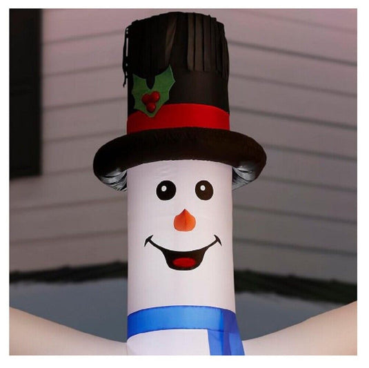 Airblown Inflatable Jolly Jiggler Animated Snowman 12FT with Internal Spotlight