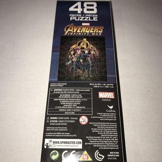 Marvel Avengers Infinity War Puzzle 48 Pieces Size 10.3 x 9.1