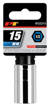 1/2 in. Dr. 15 mm 6pt Socket