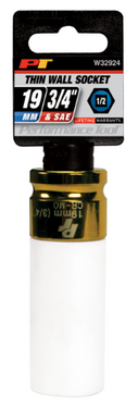 1/2 in. Dr. 19 mm/3/4 Thin Wall Socket