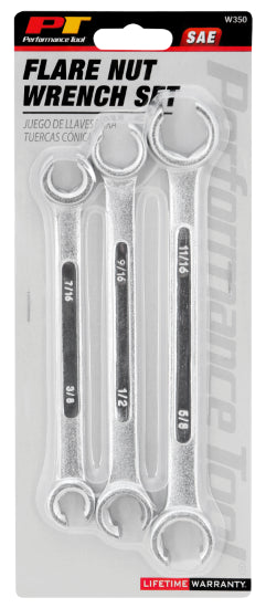 3 pc. SAE Flare Nut Wrench Set