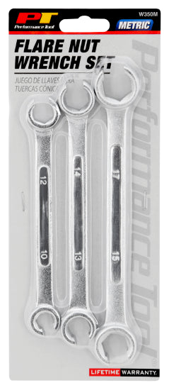 3 pc. mm Flare Nut Wrench Set