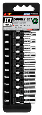 10 pc. 1/4 in. Dr. 6pt Metric Socket Set