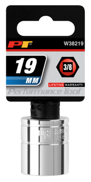 3/8 in. Dr. 19 mm 6pt Socket