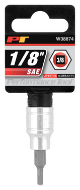 3/8 in. Dr. 1/8 in. Hex Bit Socket
