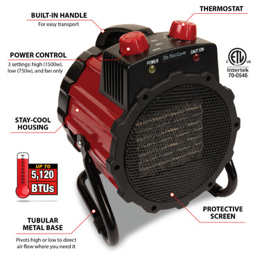 1500W Ceramic Space Heater