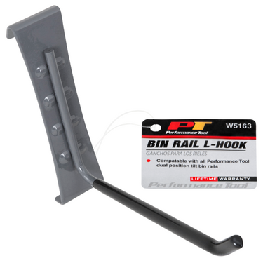 L Hook for Bin Rail System