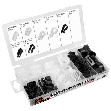 120 pc. Nylon Cable Clamp Assort.