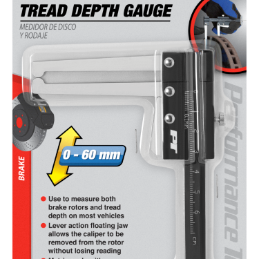 Brake Rotor and Tread Depth Gauge