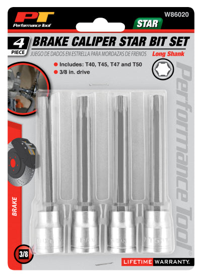 4 pc. 3/8 in. Dr. Long Brake Cal Strbit