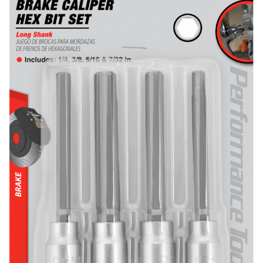 4 pc. SAE Brake Cal Hex Bit Set