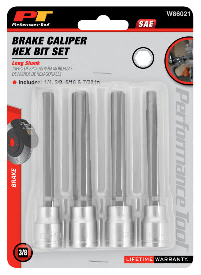 4 pc. SAE Brake Cal Hex Bit Set