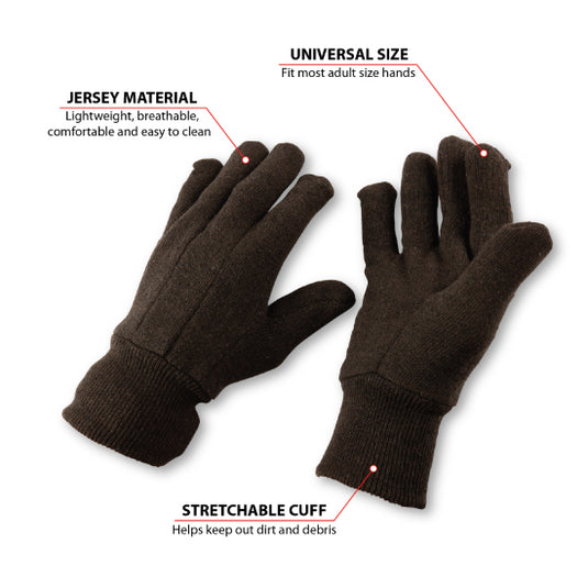Jersey Cotton Knit Gloves