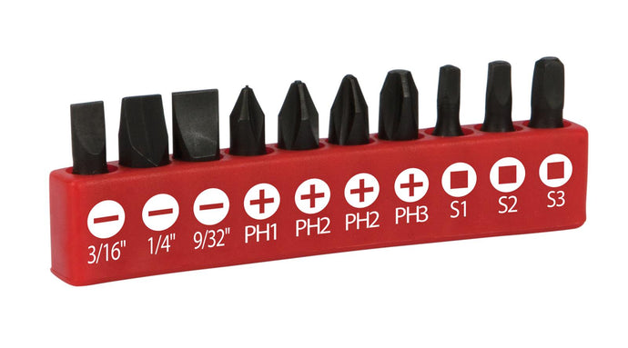 Performance Tool 10-Piece Impact Bit Set