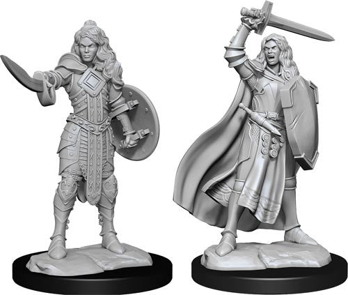 Pathfinder Battles Deep Cuts Unpainted Minis: W14 Female Human Champion